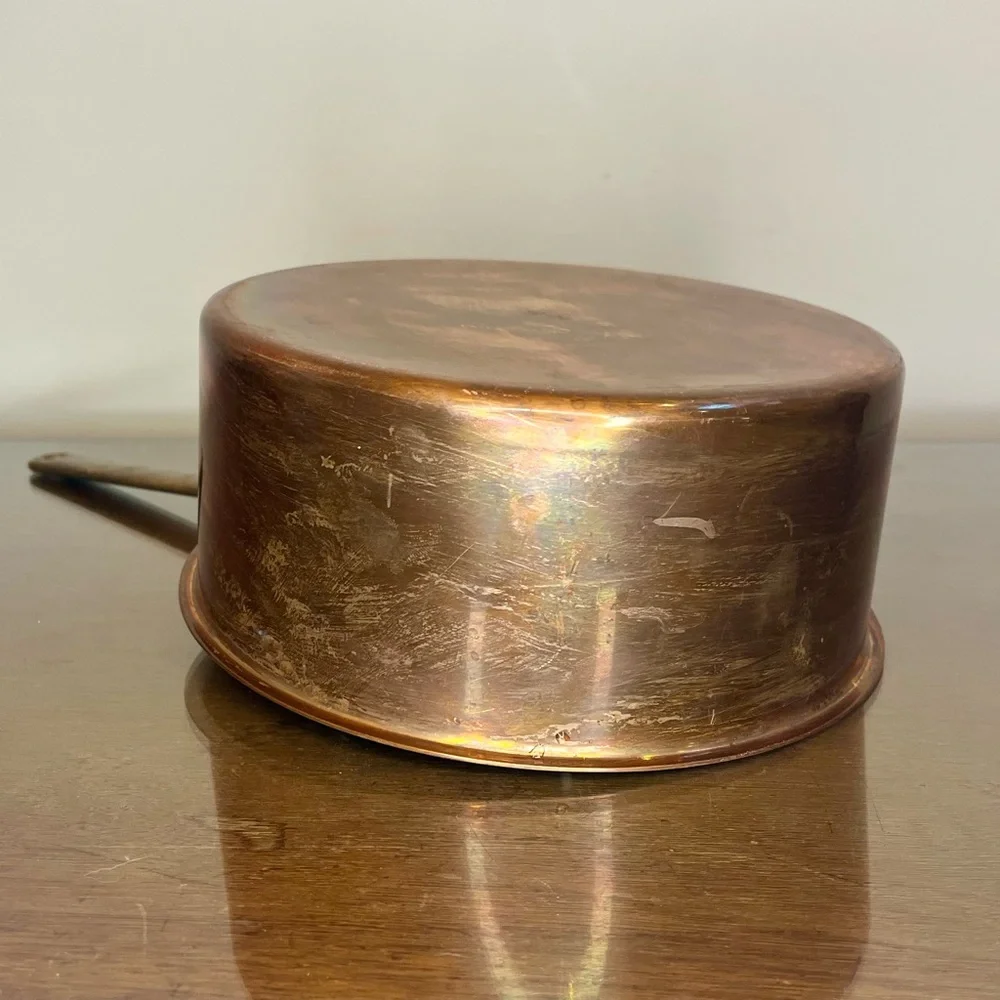 Spring Culinox 78 Copper/Stainless 4-quart Saucepan, 1970s Vintage, Switzerland - Picture 9 of 16